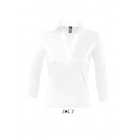 Рубашка поло регби женская с рукавом 3/4 SOL’S PANACH