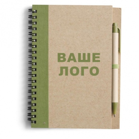 Блокнот з логотипом компанії з логотипом фото