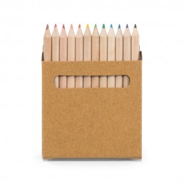 COLOURED. Коробка с 12 цветными карандашами