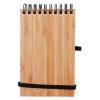 Бамбуковый блокнот А6 с шариковой ручкой картинка 2