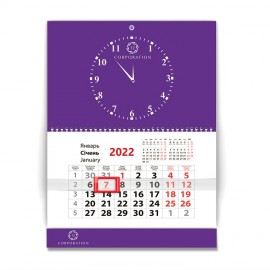 Календарь с часами 