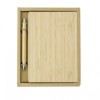 Блокнот с ручкой из бамбука картинка 5