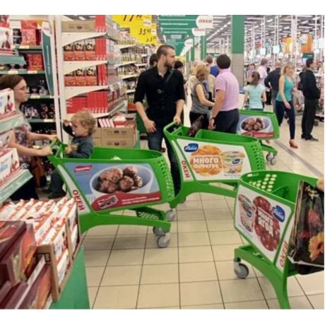 Аренда рекламы в супермаркетах на заказ в Украине