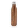 Пляшка з нержавіючої сталі з дерев'яним принтом картинка 1