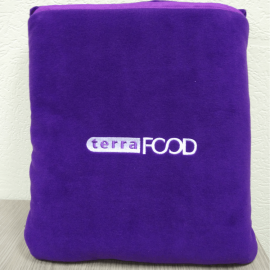 Плед подушка з логотипом на замовлення